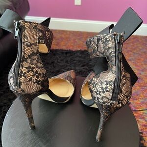 Elegant Lace Stiletto Heels